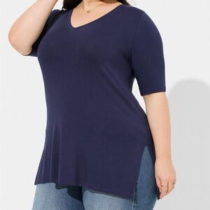 torrid SIZE 6 favorite super soft v neck side slit tee